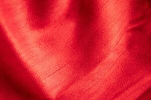Abstract of shiny red silk White wrinkled fabric background texture and Texture with copy space ,Creased or wrinkled white fabric, photo