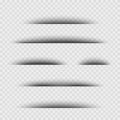 Paper shadow effect, shadow above paper.