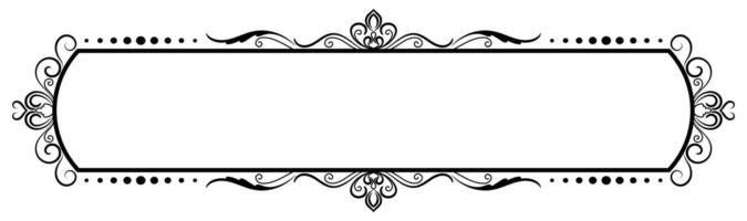 Vintage frame lines, Thai patterns, abstract borders vector