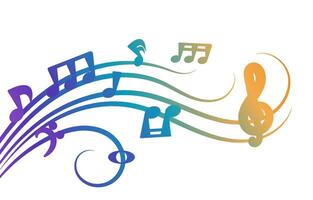 Vibrant Audio Flow Gradient for Poster, Modern Music Card Design. vector