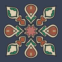 Simple flower motifs ideal for enhancing clothes, accessories, and carpet patterns. vector