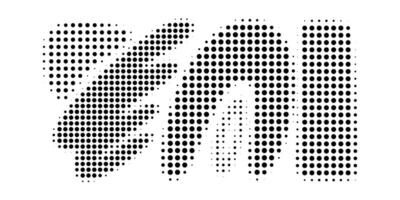 set of abstract wavy halftone shapes in black and white. pop art textures vector