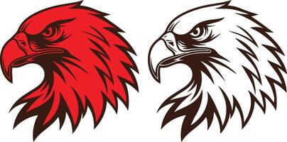 Fierce Eagle Head Emblem Illustration EPS File vector