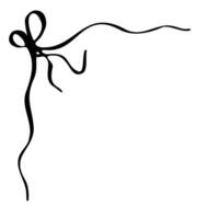 Decorative ornament for decorating holiday cards, websites, pages, books. The linear drawing of the frame is handmade vector