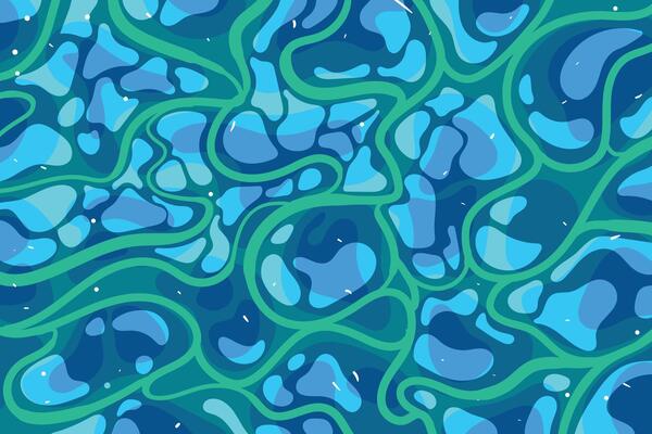 Abstract fluid background with gentle water ripples, creating a smooth and dynamic texture for modern designs