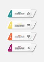Workflow infographic design. vector