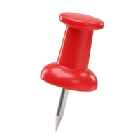 a red push pin on a transparent background png