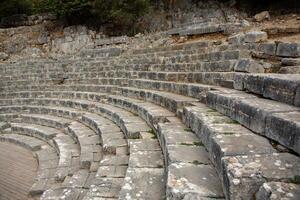 ancient ruins in butrint albania photo