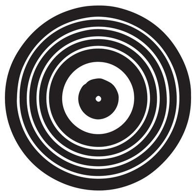Abstract Black Target Design for Modern Graphic Projects