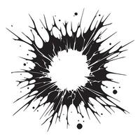 Black Explosion Burst Radial Lines Abstract Illustration Design vector