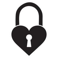 Heart Shaped Padlock Symbolizing Security Love and Commitment Graphic vector