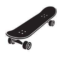 Isometric Skateboard Silhouette for Sporting Graphic Design vector