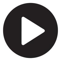 Play Button Icon for Media and Entertainment Applications vector