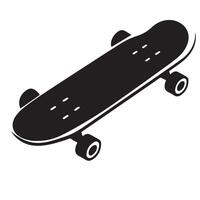Skateboard Graphic Art with Isometric Design Silhouette vector