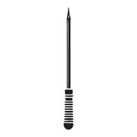 Silhouette Long Thin Needle Pointed Metal Fine Stitching Work vector