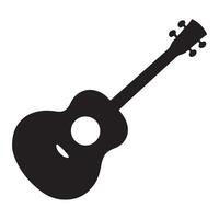 Silhouette Ukulele Image for Creative Projects and Design vector