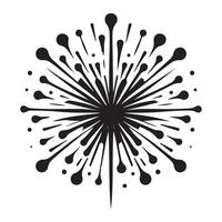 Starburst Explosion Silhouette Illustration Firework Design Graphics vector