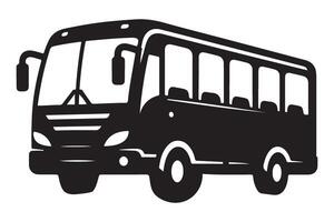 Black Bus Graphic Transportation Icon For Design Projects vector