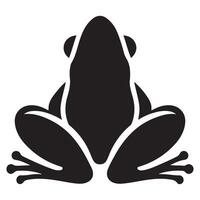 Simple Frog Silhouette Graphic Design for Creative Use vector