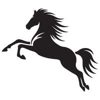 Galloping Horse Silhouette Illustration Powerful Design for Dynamic Projects vector