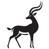 Elegant Antelope Silhouette Design for Branding and Creative Projects vector