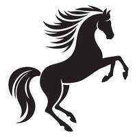 Dynamic Horse Silhouette Art Expressing Speed and Grace vector