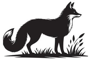 Majestic Fox Illustration a Wildlife Image for Design Projects vector