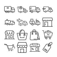 E Commerce Shopping Icon for Websites and Apps vector