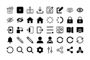 User Interface and UX Icon for Designers vector