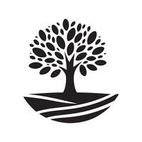 Tree Silhouette Illustration for Web Designers vector