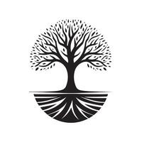 Unique Tree Silhouette for Marketing Materials vector