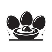 Black Egg for Web Design vector