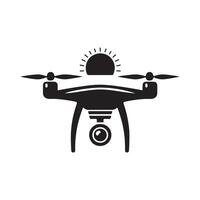 Drone Black Art for Web Design vector