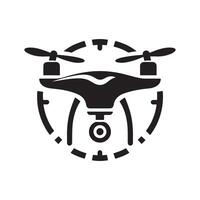 Drone Black Design Template vector
