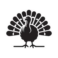Turkey Black for Thanksgiving Design vector