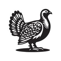 Sandgrouse Black Graphic for Websites vector