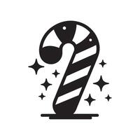 Candy Cane Black for Digital Projects vector