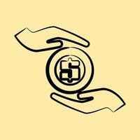 Icon payment. Economy elements. Icon in hand drawn style. vector