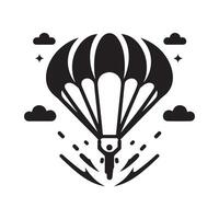 Parachute Icon High Quality vector