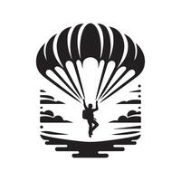 Parachute Design for Print vector