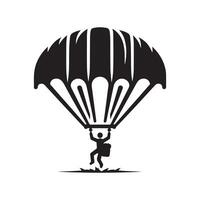 Parachute Skydive Illustration in vector