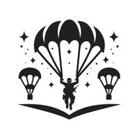 Parachute Art for Digital Products vector