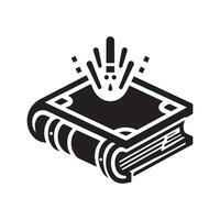 Black Book Silhouette Graphic for Websites vector