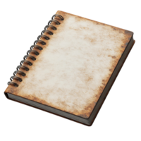 A notebook with a blank page png