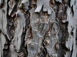 A close up of a tree with bark photo