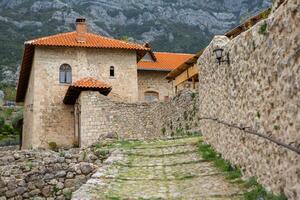 Kruja, Albania September 11 2024 Historic Kruja Castle The Fortress of Albania National Hero photo