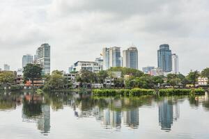 Colombo, Sri Lanka, 16 january 2025, panorama of Photo with a beautiful landscape of the city of Colombo, the capital of the island of Sri Lanka