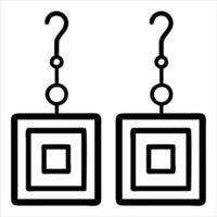 Elegant Earring Design for Fashionable Sublimation Projects vector