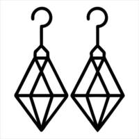 Creative Geometric Earring Design for Sublimation Projects vector