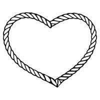 Rope Clipart with Nautical Knot for Design Use vector